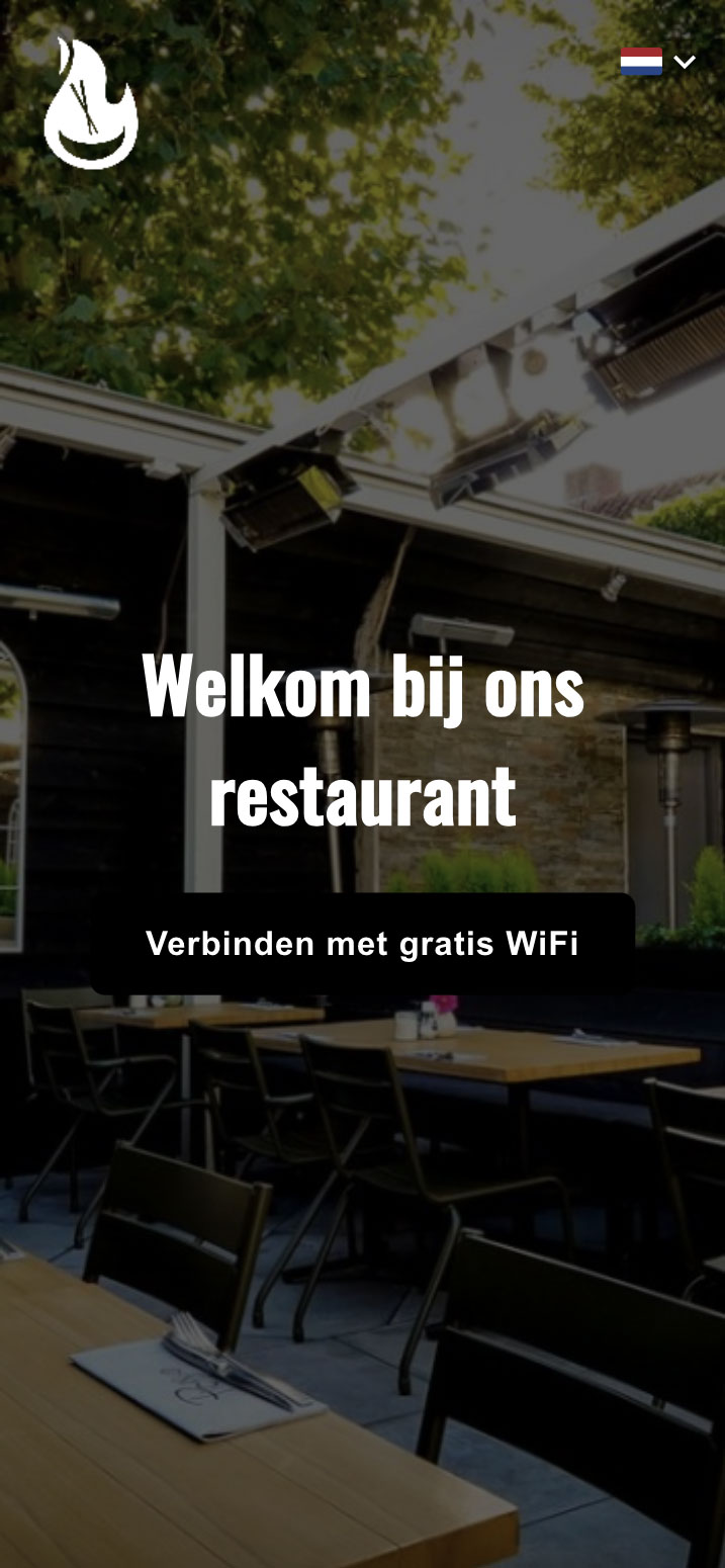 WiFi met landingspagina